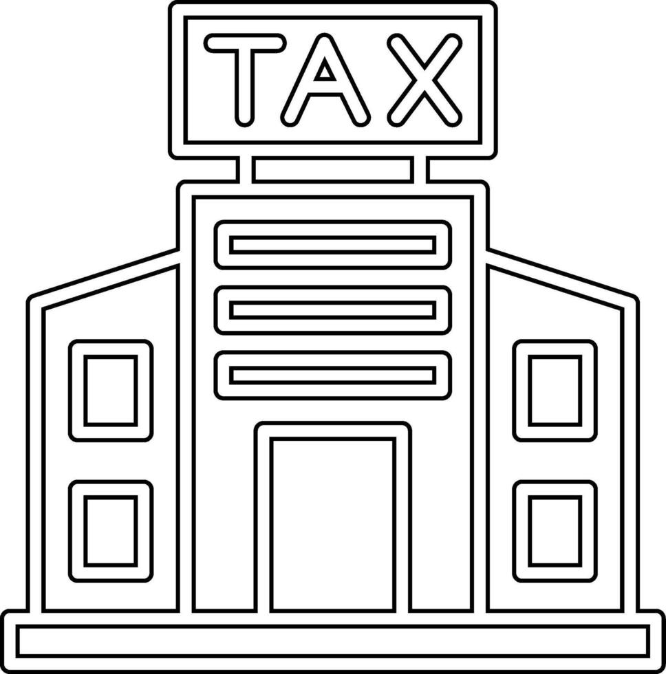 impôt Bureau bâtiment vecteur icône