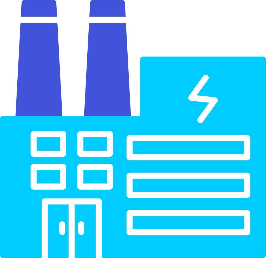 icône de vecteur d'usine électrique