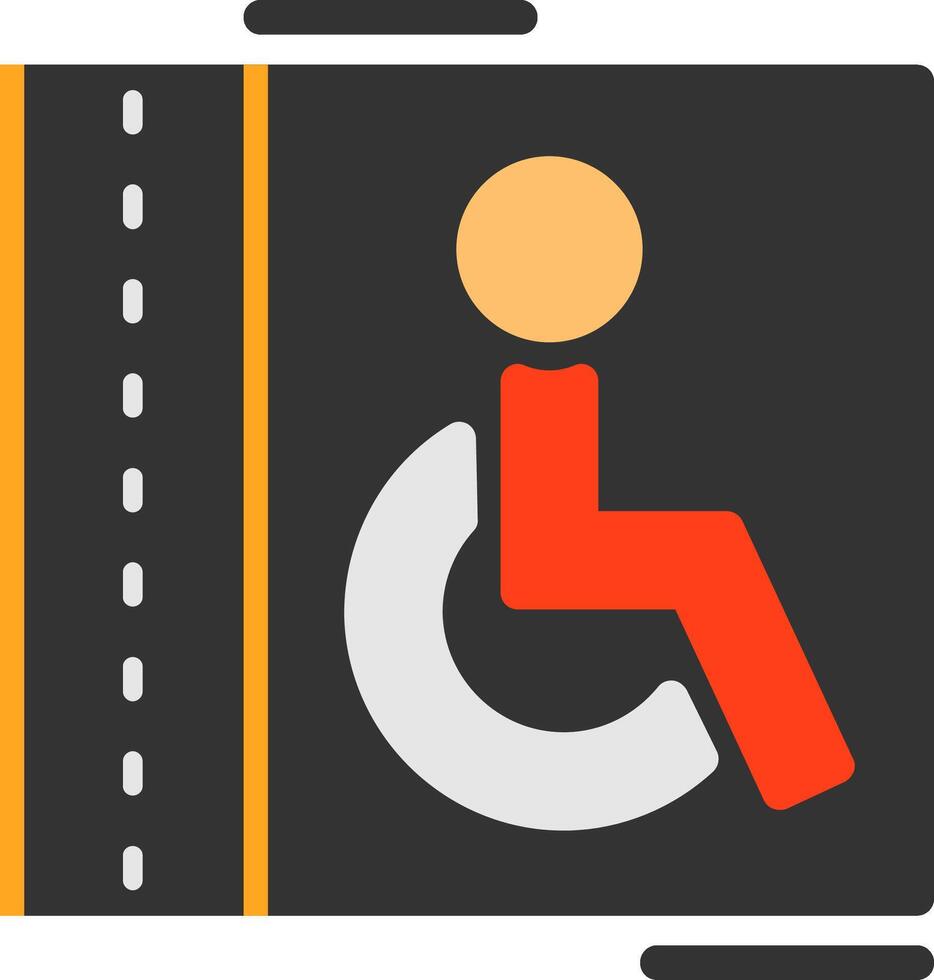 handicap parking plat icône vecteur