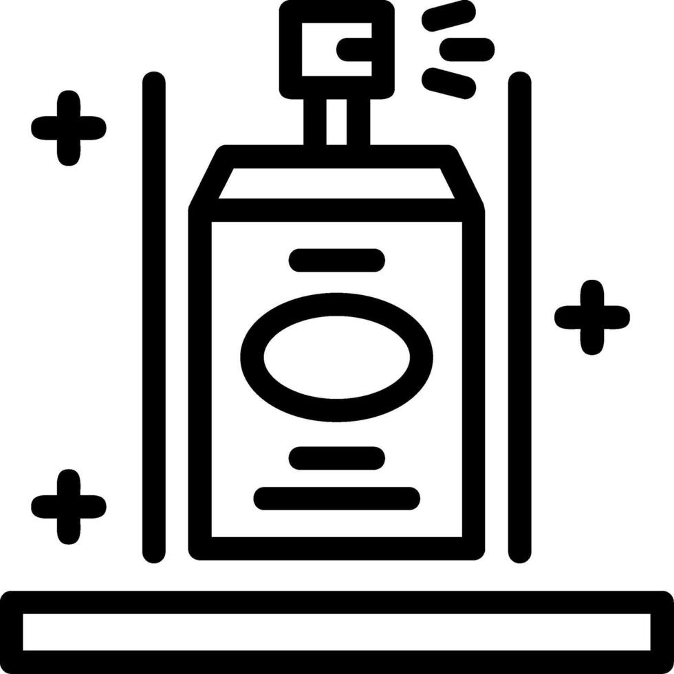 icône de ligne de désodorisant vecteur