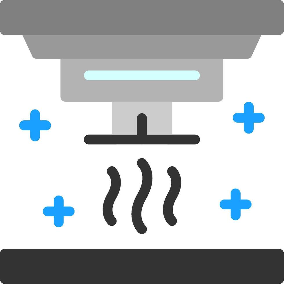 icône plate de détecteur de fumée vecteur