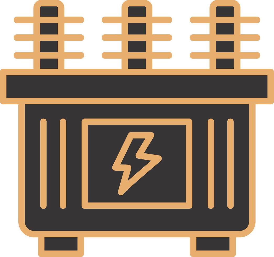 icône de vecteur de transformateur
