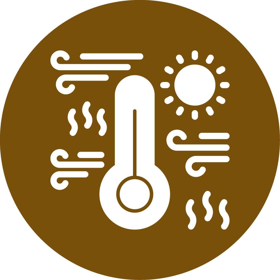 chaud glyphe cercle icône vecteur