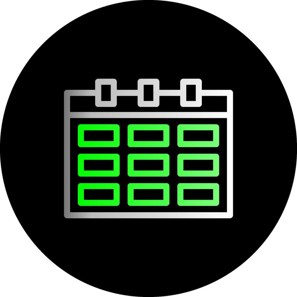 calendrier double pente cercle icône vecteur