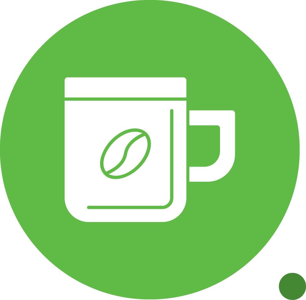 café tasse glyphe ombre icône vecteur