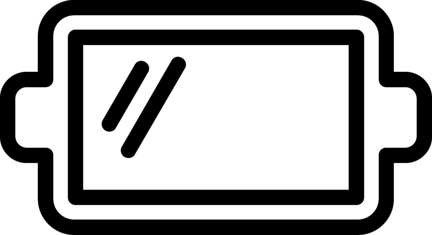 icône de ligne de plateau vecteur