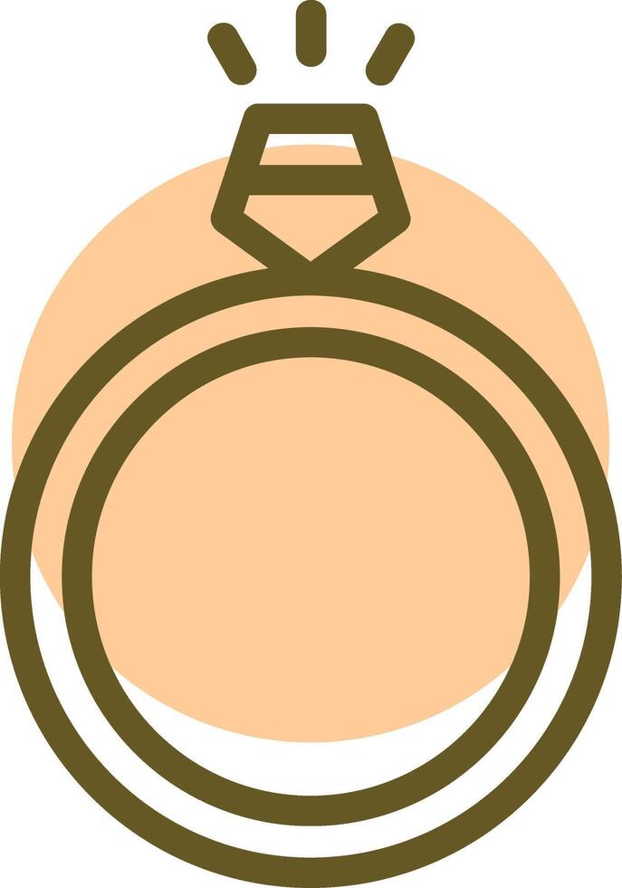 bague linéaire cercle icône vecteur