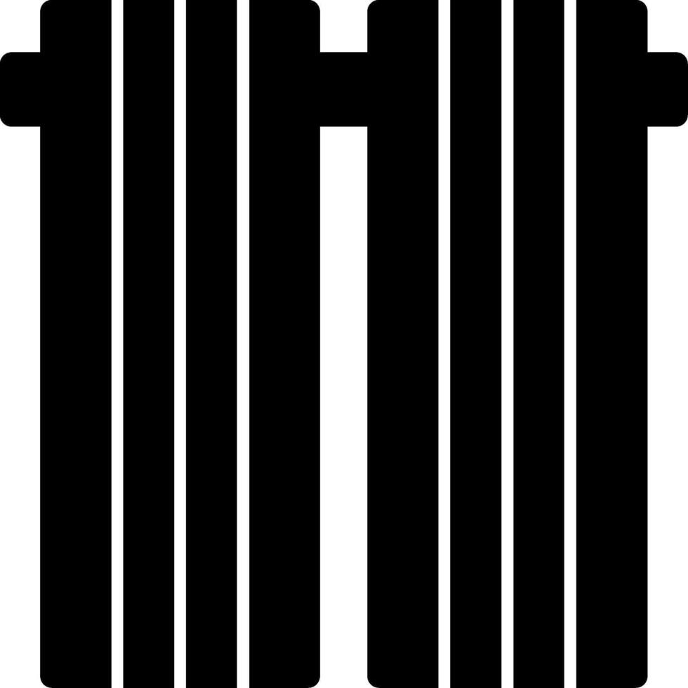 icône de glyphe de rideaux vecteur