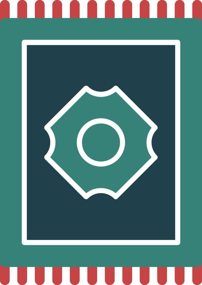 icône de deux couleurs de glyphe de tapis vecteur