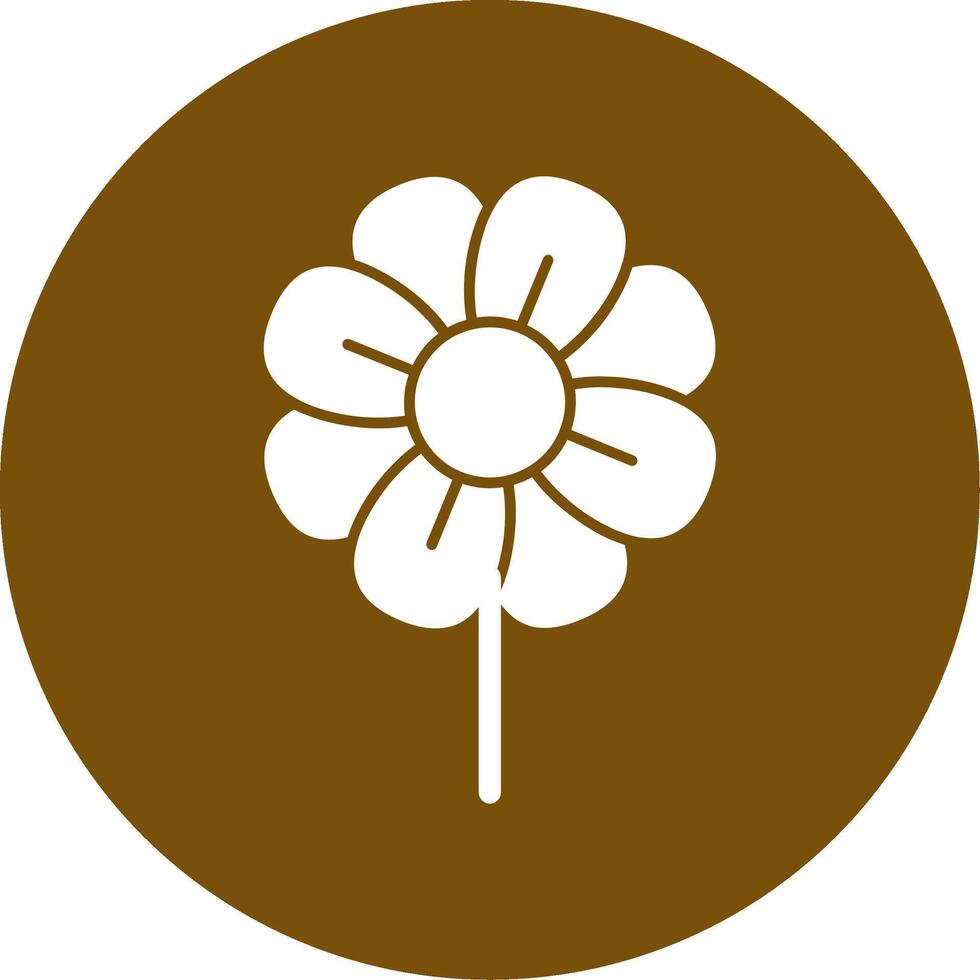 icône de cercle de glyphe de plante vecteur