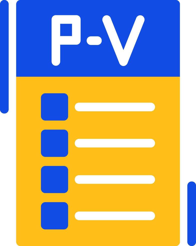 parking violation plat deux Couleur icône vecteur