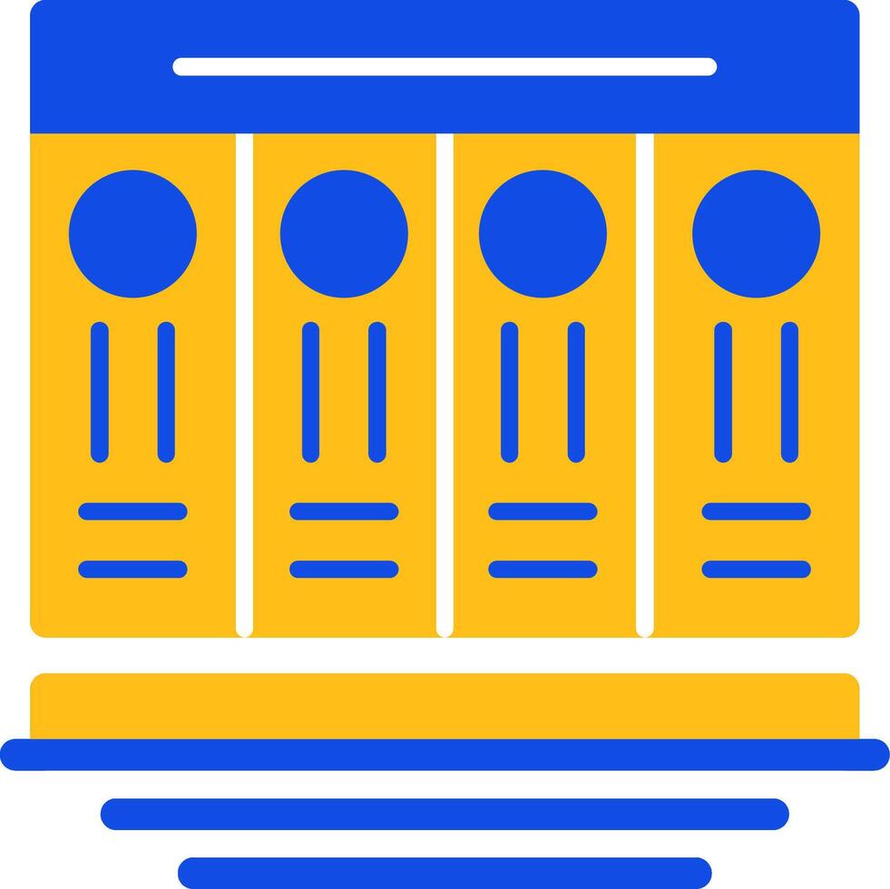 sécurité règlements plat deux Couleur icône vecteur