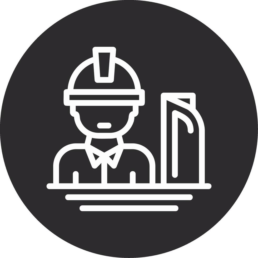 construction directeur inversé icône vecteur