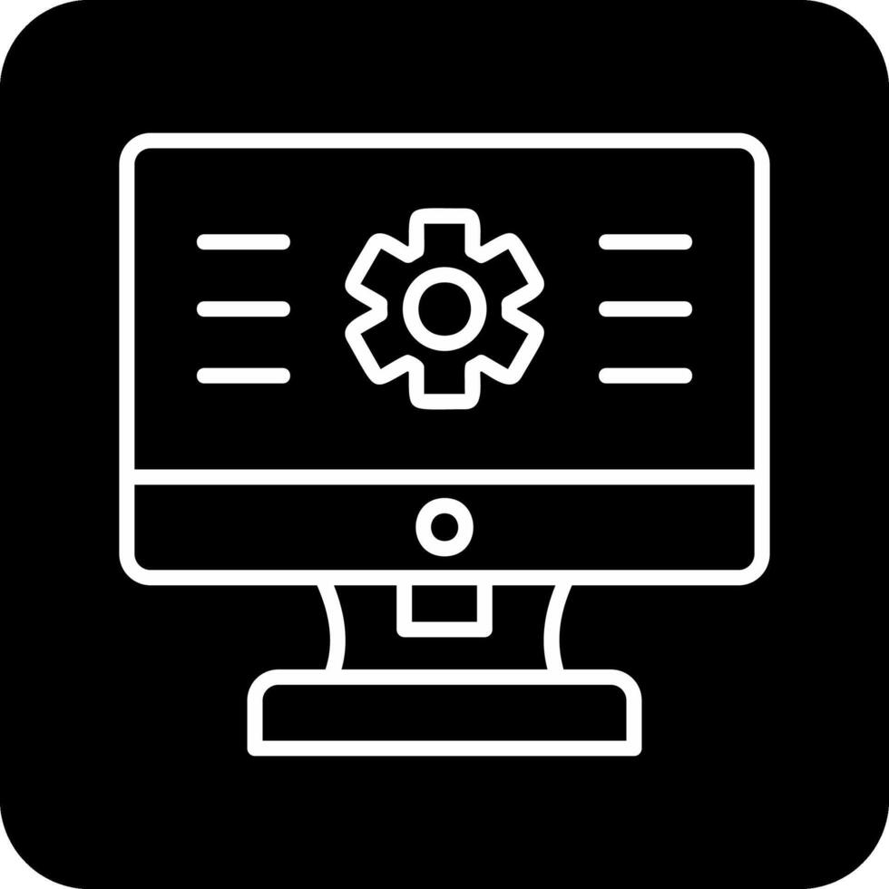 icône de vecteur de moniteur