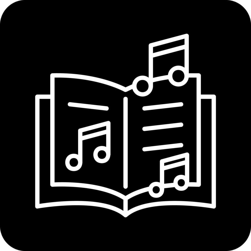 icône de vecteur de livre de musique