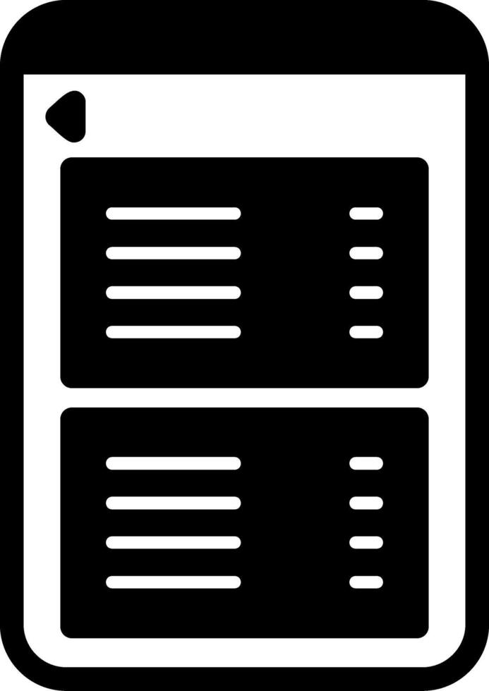 icône de glyphe de paramètres vecteur
