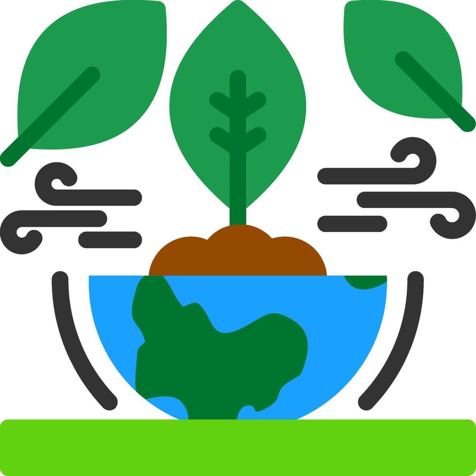 icône plate de durabilité vecteur