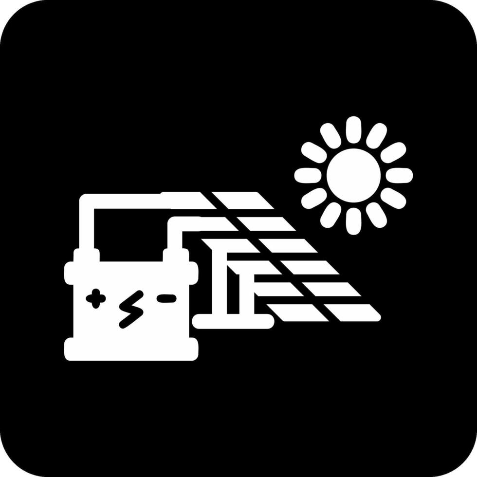 icône de vecteur d'énergie solaire