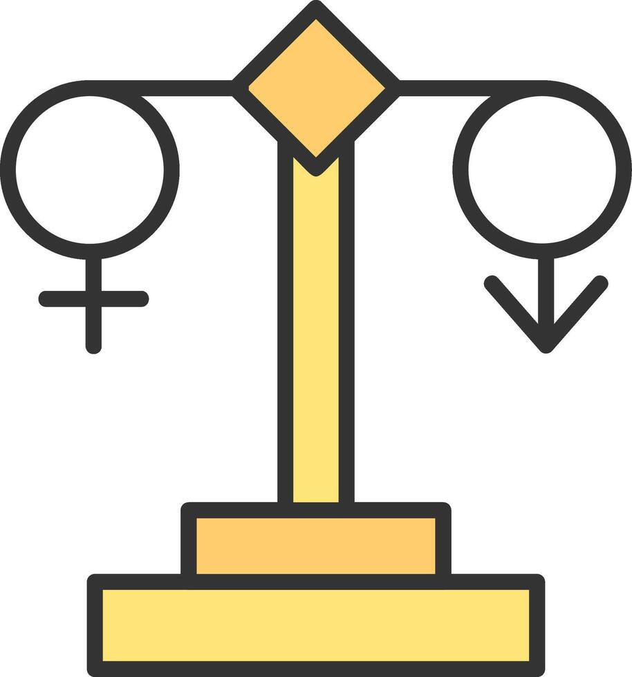 icône de vecteur d'égalité des sexes