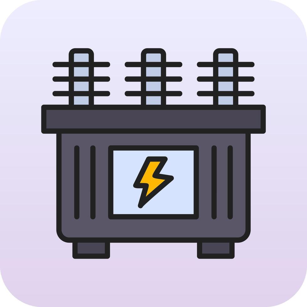 icône de vecteur de transformateur