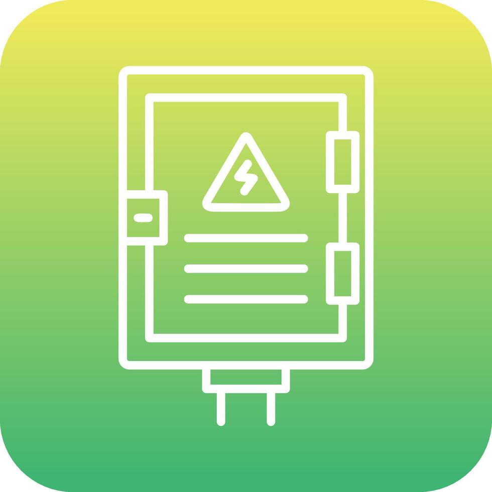 icône de vecteur de panneau électrique