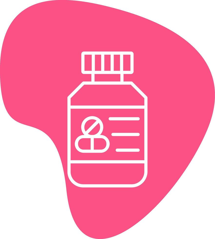 icône de vecteur de bouteille de pilules