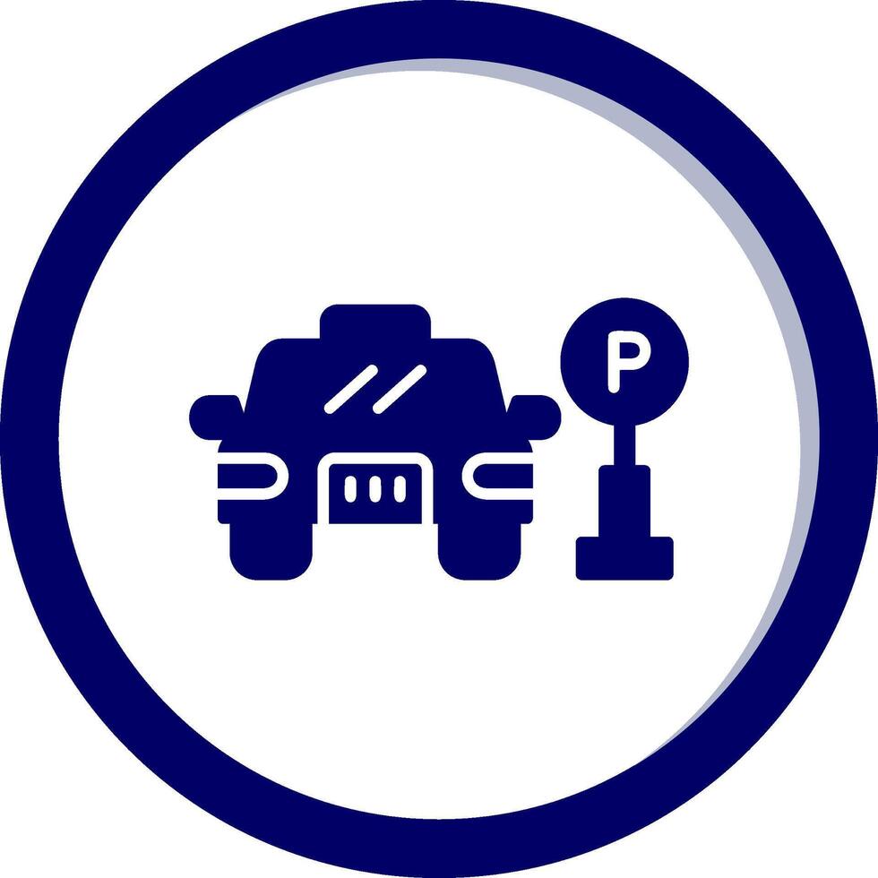 icône de vecteur de zone de stationnement