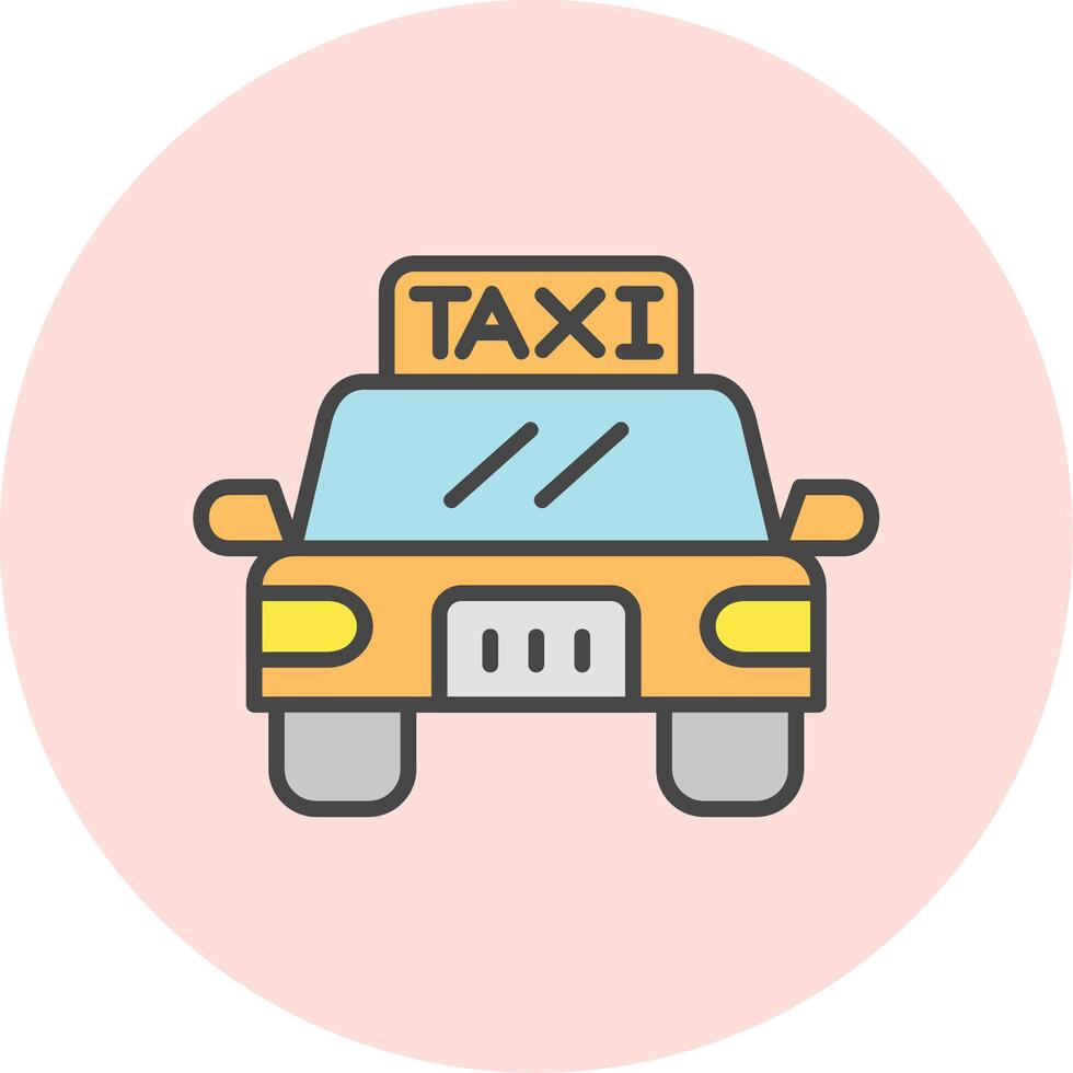 icône de vecteur de taxi