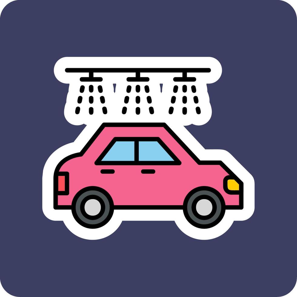 icône de vecteur de lavage de voiture