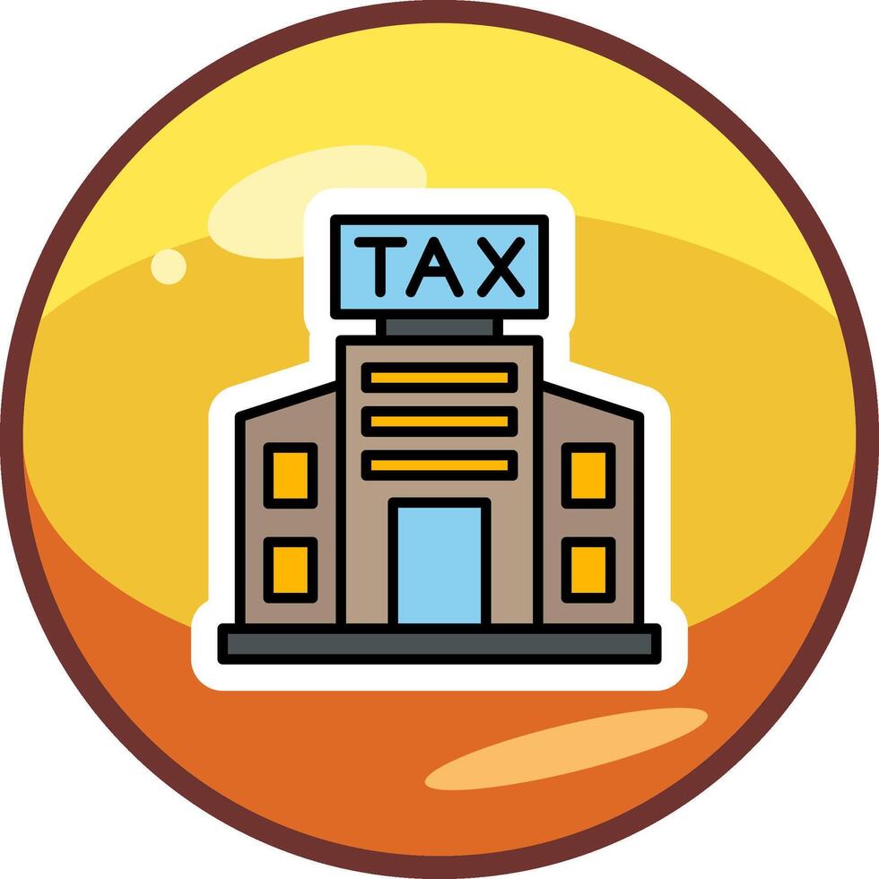 impôt Bureau bâtiment vecteur icône