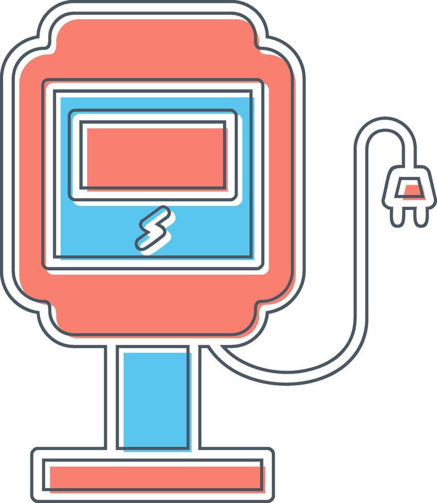 mise en charge station vecteur icône