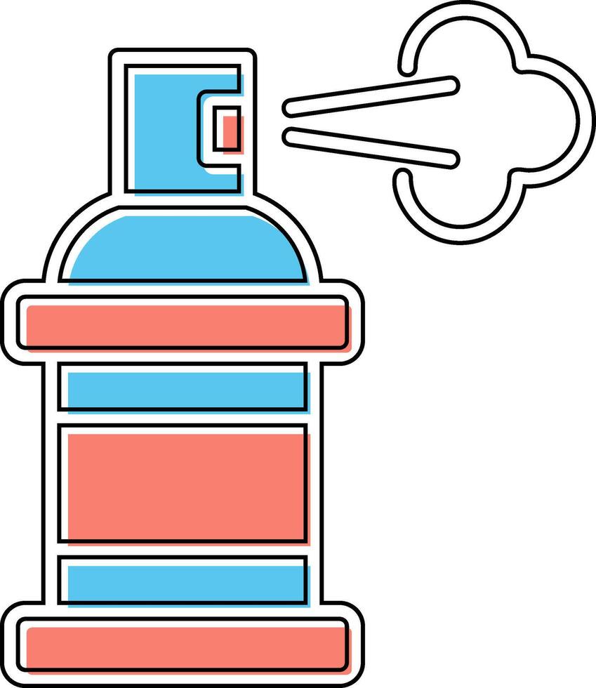 icône de vecteur de peinture en aérosol