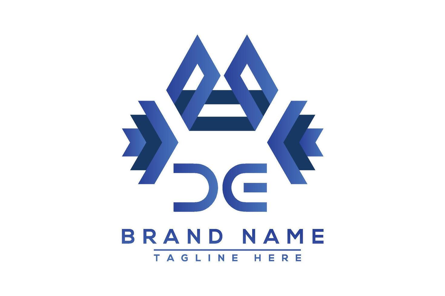 lettre de bleu logo conception. vecteur logo conception pour entreprise.