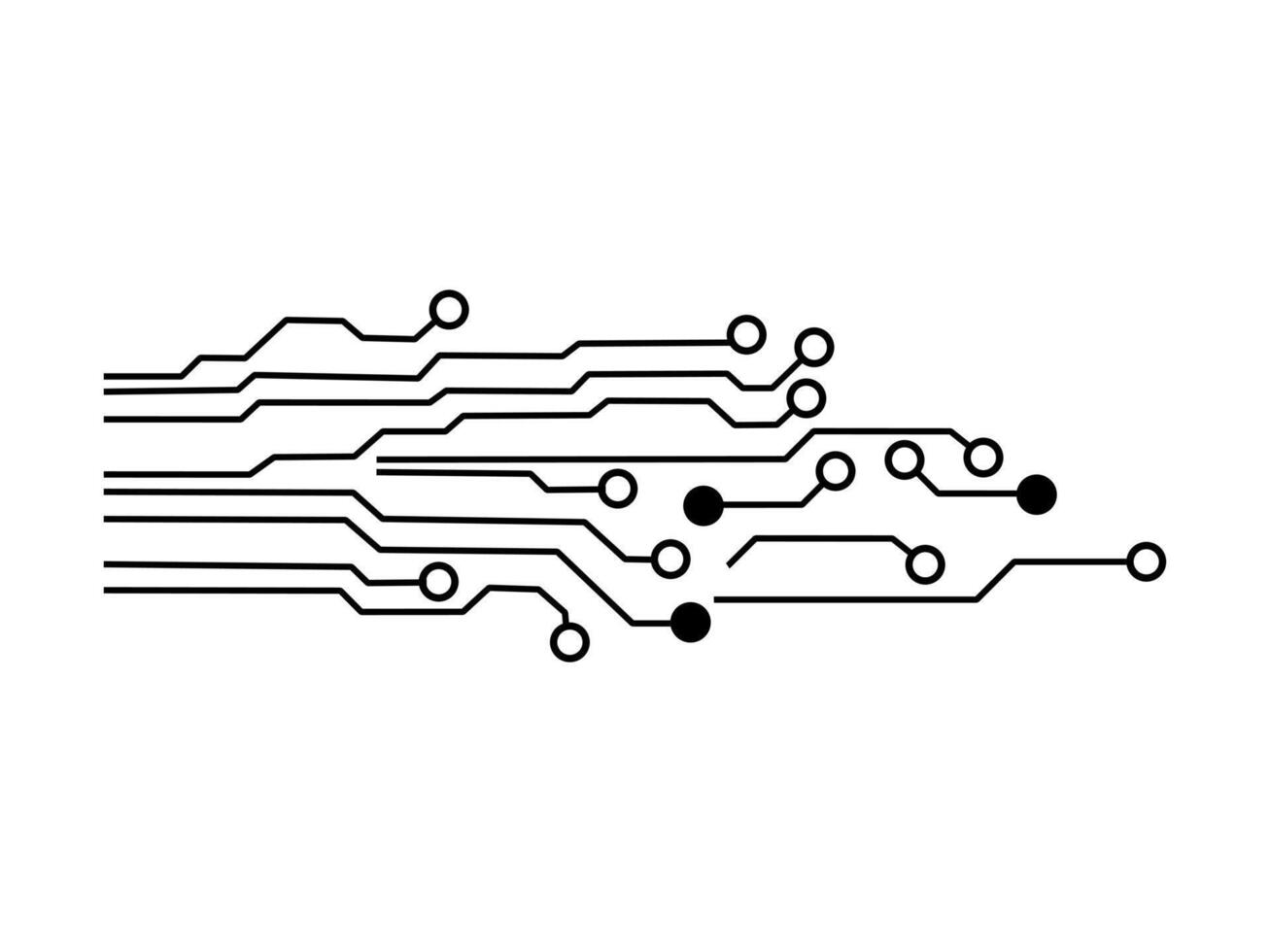 fond de carte de circuit imprimé technologique vecteur