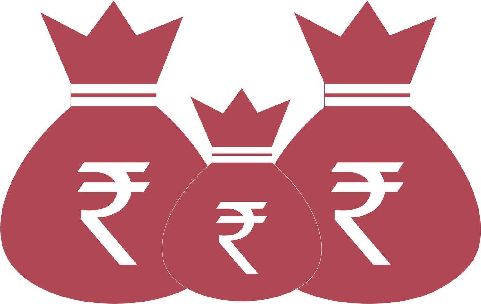 or pièces de monnaie empiler avec roupie devise signe. Indien en espèces financier symbole. moderne vecteur économie.