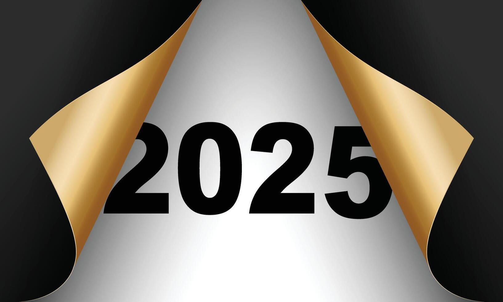 2025 content Nouveau année Contexte conception. salutation carte, bannière, affiche. vecteur illustration.
