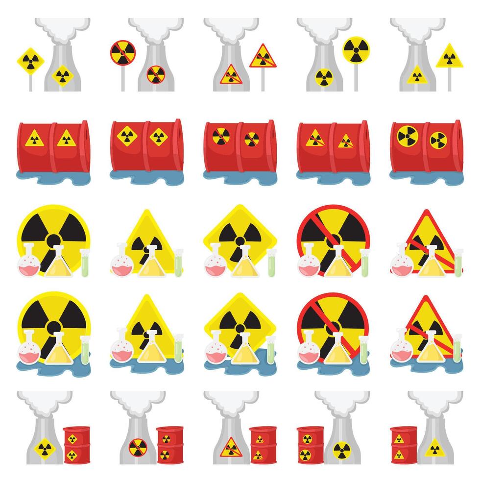 radiation pack illustration vecteur