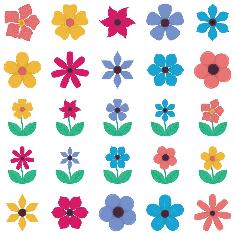 fleur pack illustration vecteur