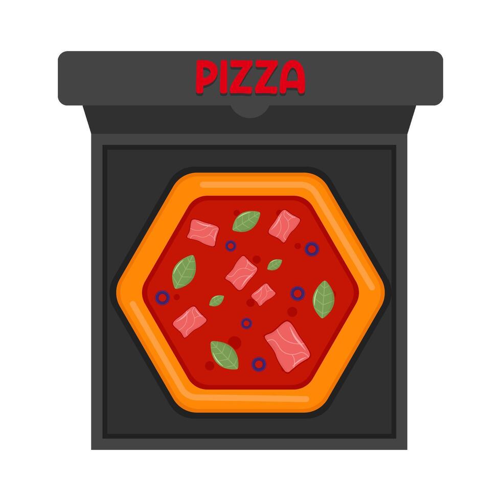 illustration de pizza vecteur