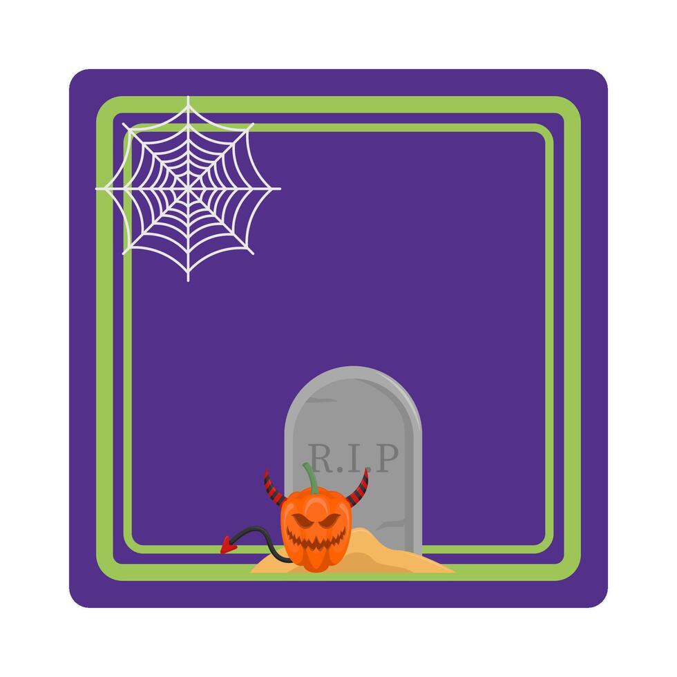 illustration de Halloween Cadre vecteur