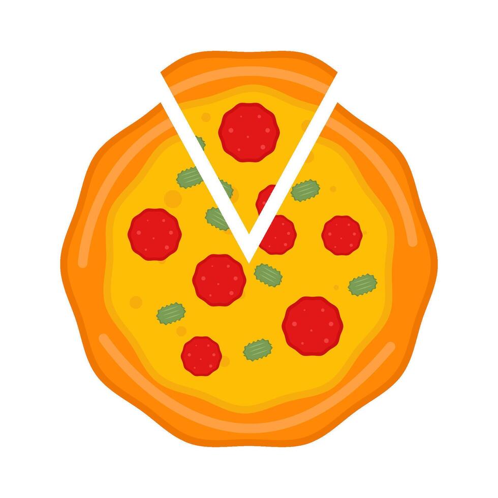 illustration de pizza vecteur