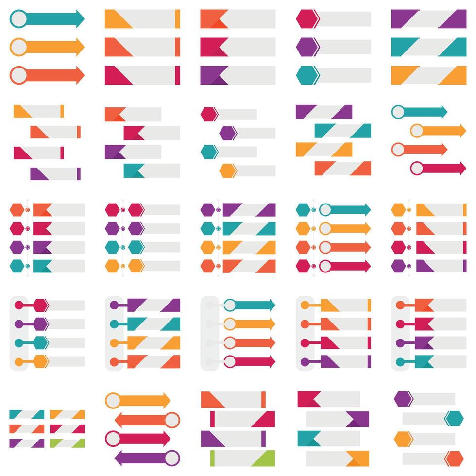 infographie étiquette boîte illustration vecteur