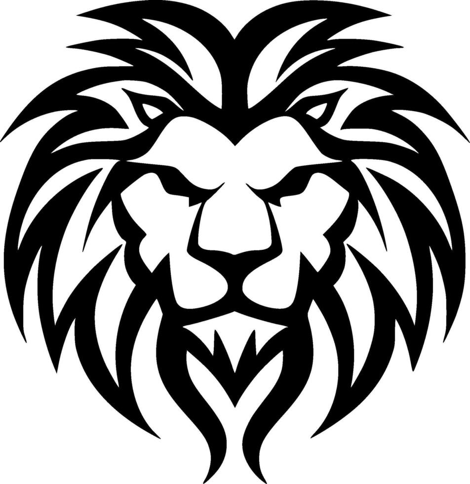 Lion - minimaliste et plat logo - vecteur illustration