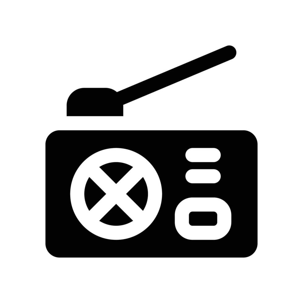 radio icône. vecteur glyphe icône pour votre site Internet, mobile, présentation, et logo conception.