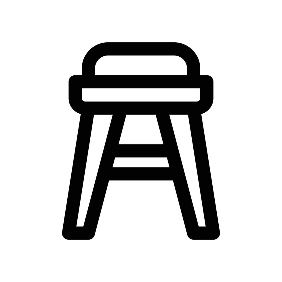 tabouret icône. vecteur ligne icône pour votre site Internet, mobile, présentation, et logo conception.