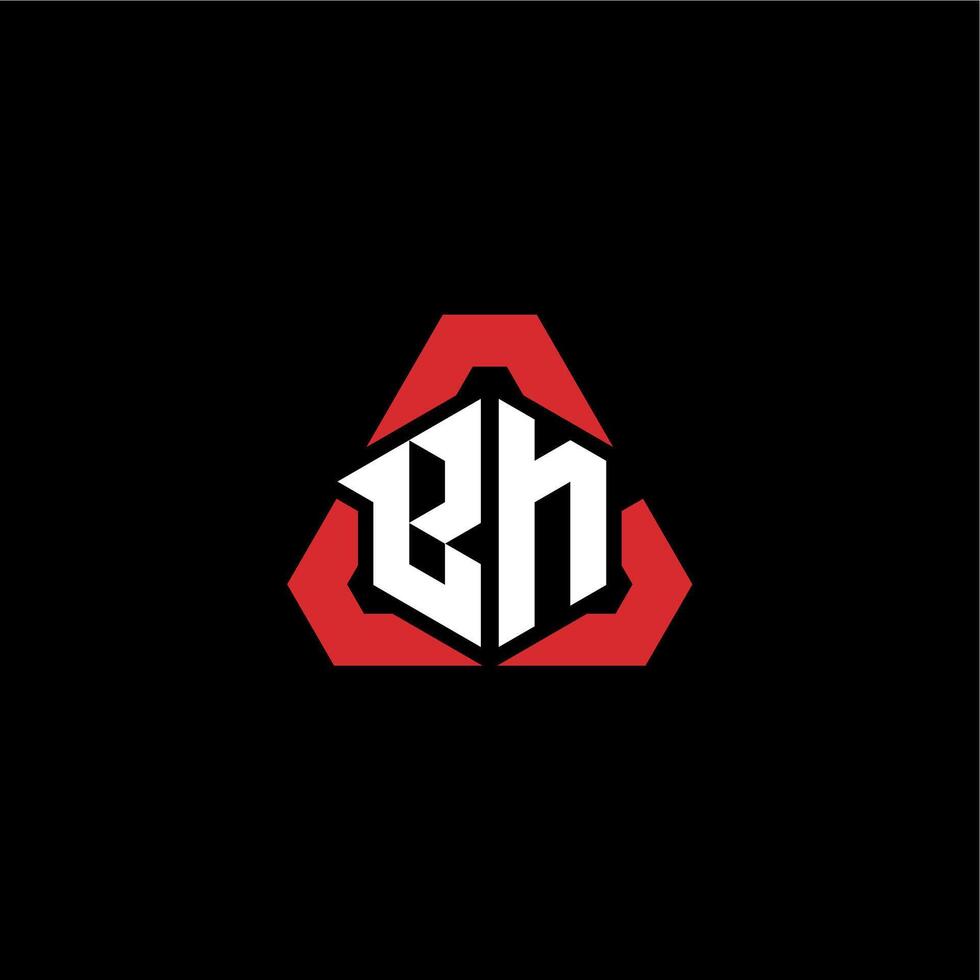 bn initiale logo esport équipe concept des idées vecteur