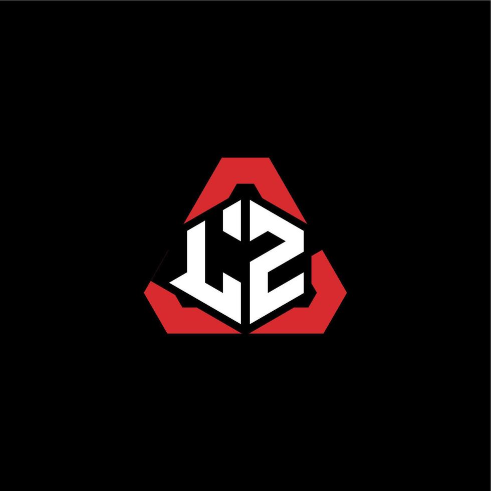 lz initiale logo esport équipe concept des idées vecteur