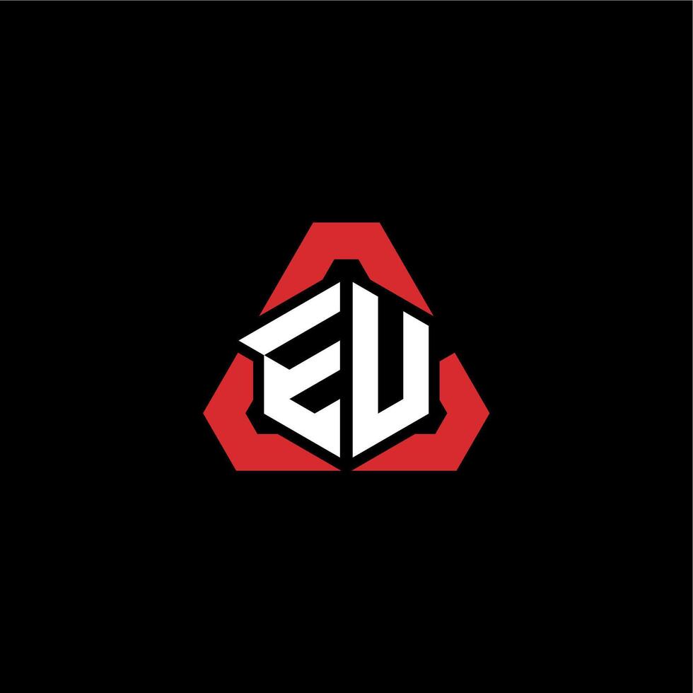 ev initiale logo esport équipe concept des idées vecteur