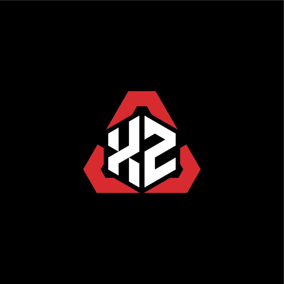 xz initiale logo esport équipe concept des idées vecteur