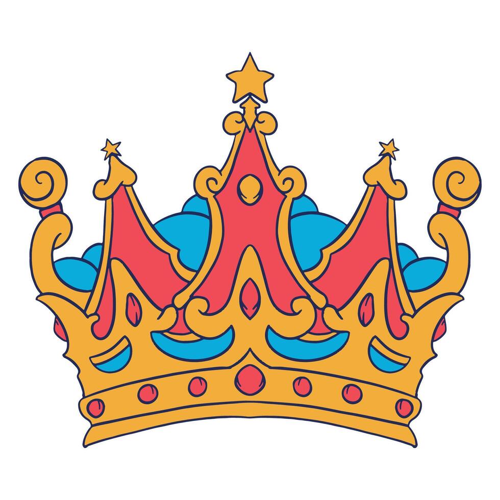Royal dirigeants d'or couronne vecteur